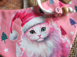 Hundehalstuch - Katzenhalstuch - Weihnachten - Pink Paws