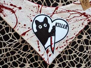 Katzenhalstuch - Katzenbandana - Halloween - Killer Cat