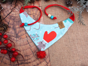 Katzenhalstuch - Katzenbandana - Weihnachten - I glove mew