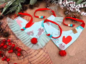 Katzenhalstuch - Katzenbandana - Weihnachten - I glove mew
