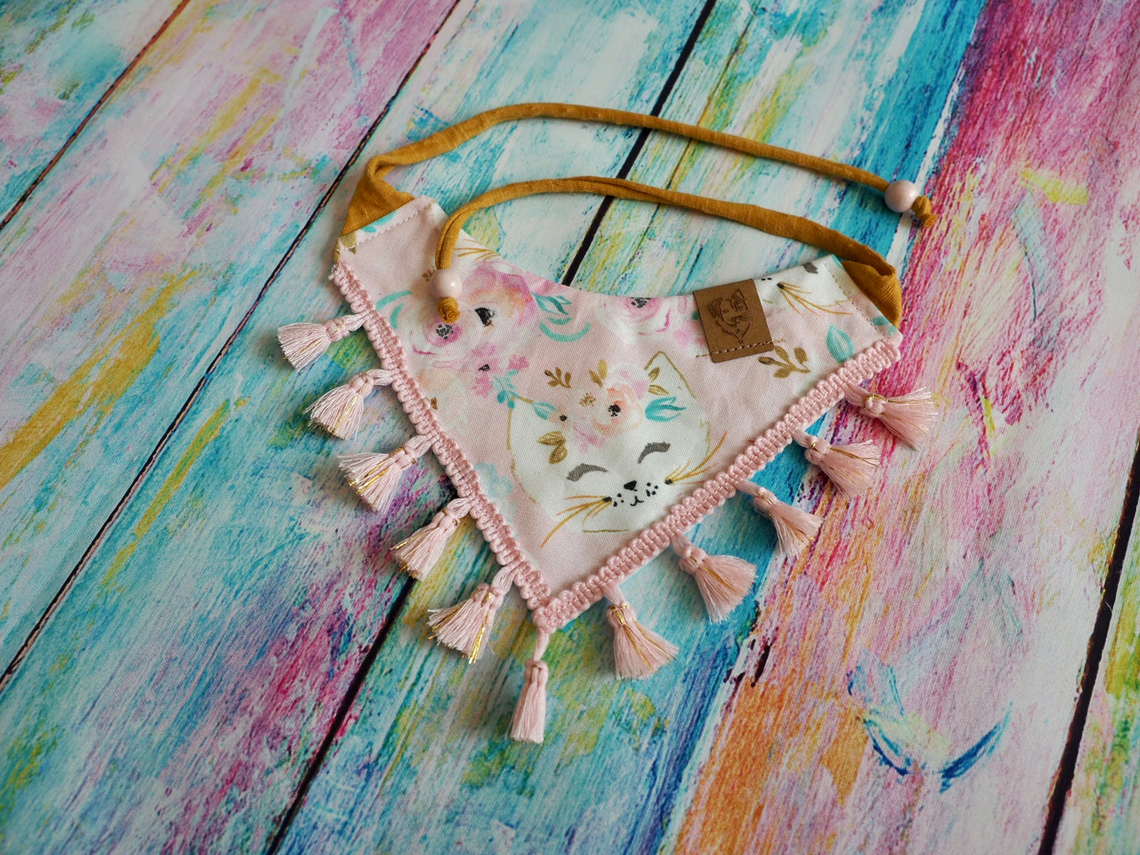 Katzenhalstuch - Katzenaccessoires - Regenbogen - Kittyblush