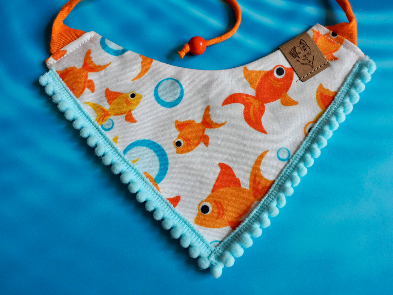 Katzenhalstuch - Katzenaccessoires - Goldfisch - Bubble-Trouble