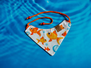 Katzenhalstuch - Katzenaccessoires - Goldfisch - Bubble-Trouble