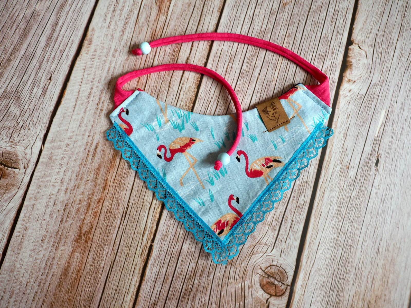 Katzenhalstuch - Katzenaccessoires - Flamingo - Flameowngo