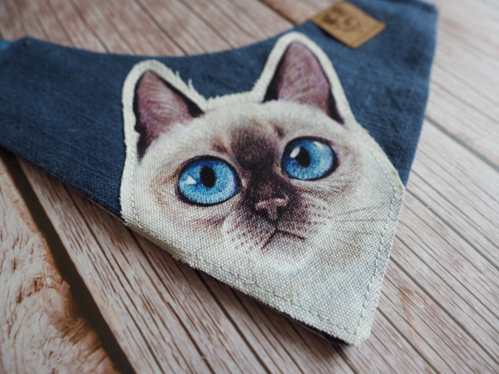 Katzenhalstuch - Katzenaccessoires - Siamese - Behind blue eyes
